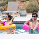 Cristin Milioti and Andy Samberg in Hulu’s Palm Springs.